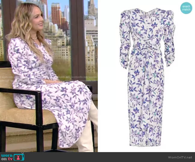 Albisd Dress by Isabel Marant worn by Camilla Luddington on Live with Kelly and Ryan