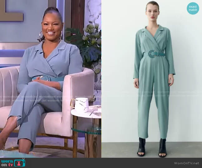 WornOnTV: Garcelle’s green belted jumpsuit on The Real | Garcelle ...