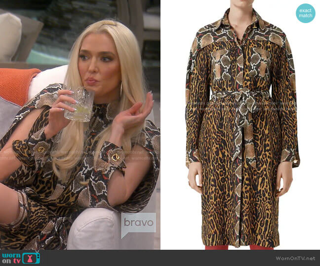 WornOnTV: Erika’s snake print shirtdress on The Real Housewives of ...