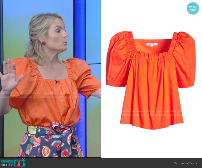 Loree Top by CROSBY by Mollie Burch worn by Meaghan Murphy on Live with Kelly and Ryan