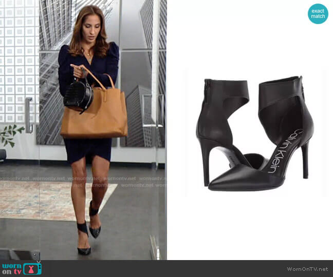 Calvin Klein Rajon Pumps  worn by Lily Winters (Christel Khalil) on The Young and the Restless