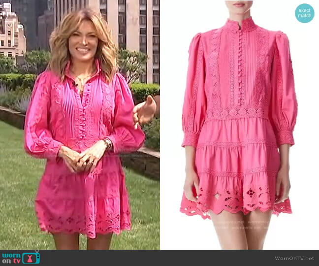 Clark Dress by Alice + Olivia worn by Kit Hoover  on Access Hollywood