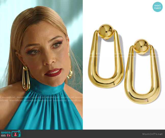 Brea Earrings by Cult Gaia worn by Dominique Deveraux (Michael Michele) on Dynasty