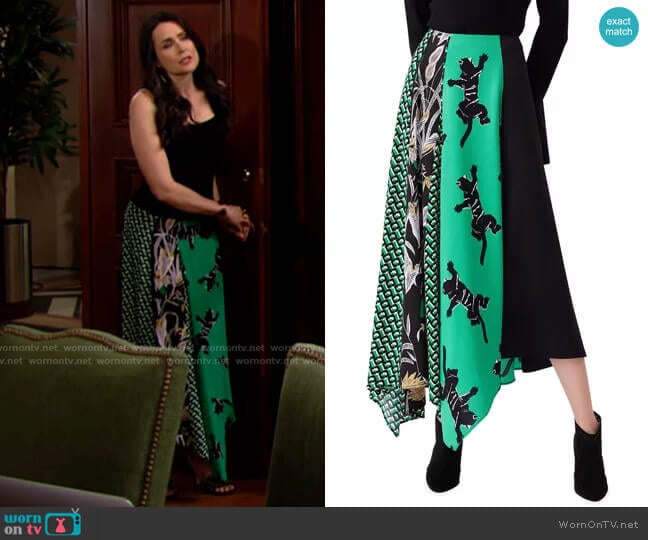 Diane von Furstenberg Jeffrey Skirt  worn by Quinn Fuller (Rena Sofer) on The Bold and the Beautiful