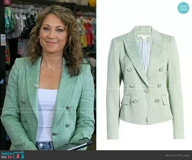 WornOnTV: Mary's white contrast lapel blazer on The Real