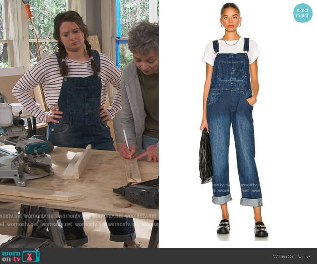 Jen’s denim overalls on How We Roll