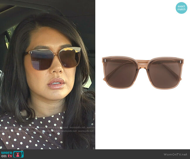 Frida BRC1 Oversized Frame Sunglasses by Gentle Monster worn by Crystal Kung Minkoff on The Real Housewives of Beverly Hills