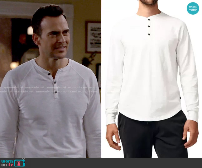 Good Man Brand Slim Fit Henley worn by Max (Cheyenne Jackson) on Call Me Kat