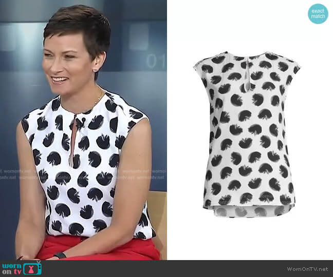 Itino Top by Hugo Boss worn by Stephanie Gosk on Today