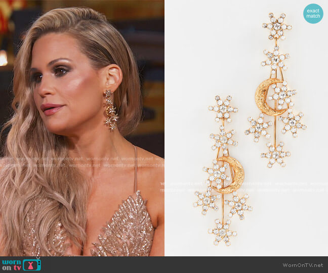 Isolde Earrings by Jennifer Behr worn by Jackie Goldschneider on The Real Housewives of New Jersey