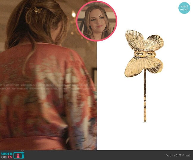 Pippa Bobby Pin Set by Jennifer Behr worn by Fallon Carrington (Elizabeth Gillies) on Dynasty