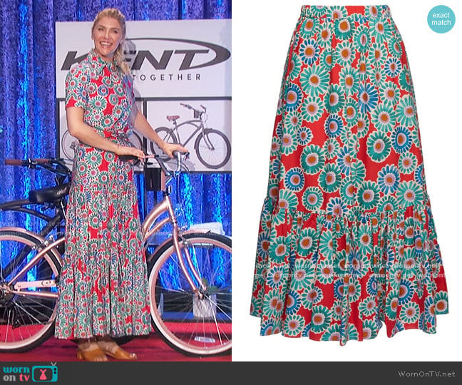 Sunset Skirt by LA Double J worn by Amanda Kloots on The Talk