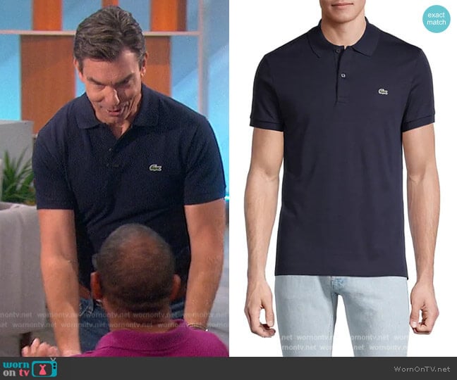 Signature Polo Shirt by Lacoste worn by Jerry O'Connell on The Talk