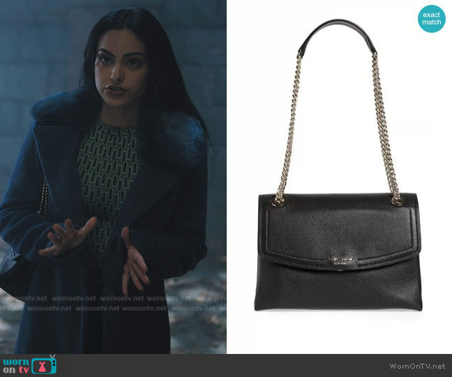 Large Florence Leather Shoulder Bag by Kate Spade worn by Veronica Lodge (Camila Mendes) on Riverdale