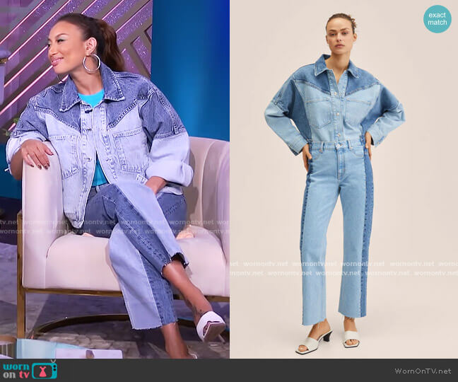 binnenplaats ziek Verward WornOnTV: Jeannie's two-tone denim jacket and jeans on The Real | Jeannie  Mai | Clothes and Wardrobe from TV