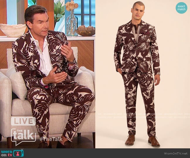 Thurston Blazer and Pants by Mr Turk worn by Jerry O'Connell on The Talk