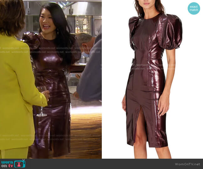 Katarina Dress by Rotate by Birger Christensen worn by Crystal Kung Minkoff on The Real Housewives of Beverly Hills