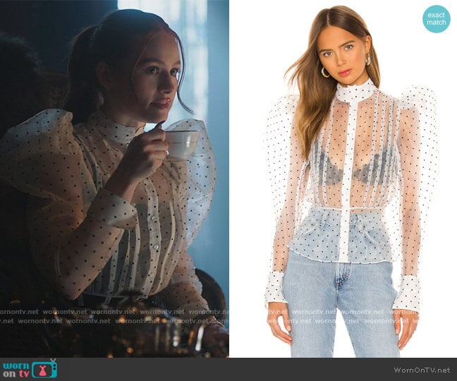 The Emma Blouse by Selkie worn by Cheryl Blossom (Madelaine Petsch) on Riverdale