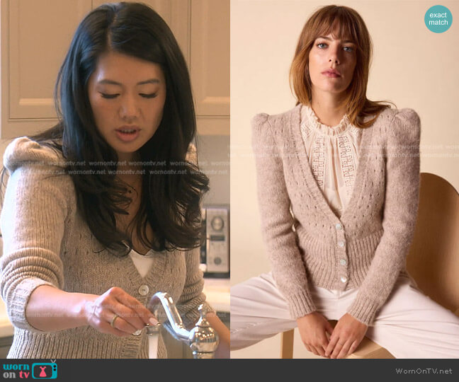Sissy Cardigan by St. Roche  worn by Crystal Kung Minkoff  on The Real Housewives of Beverly Hills