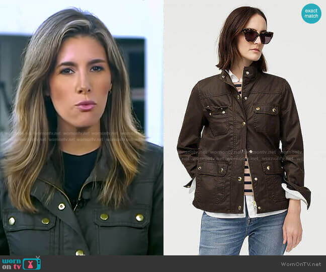 The Downtown Field Jacket by J.Crew worn by Elwyn Lopez on GMA