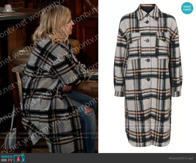 WornOnTV: Maxie’s gray plaid coat on General Hospital | Kirsten Storms ...