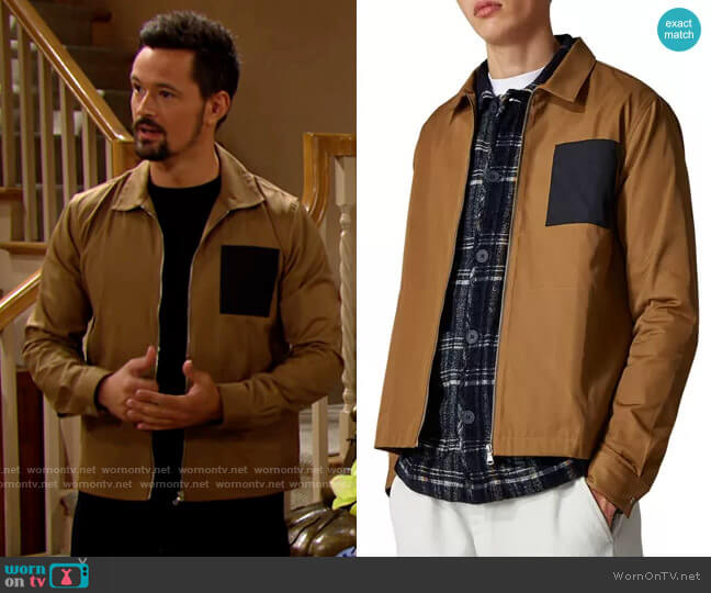 Wax London Chase Shirt Jacket worn by Thomas Forrester (Matthew Atkinson) on The Bold and the Beautiful