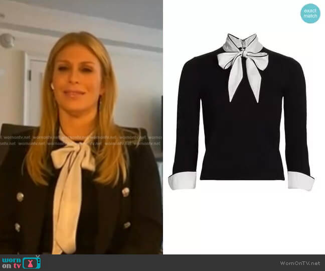 Zani Tie Sweater by Alice + Olivia worn by Jill Martin on Today