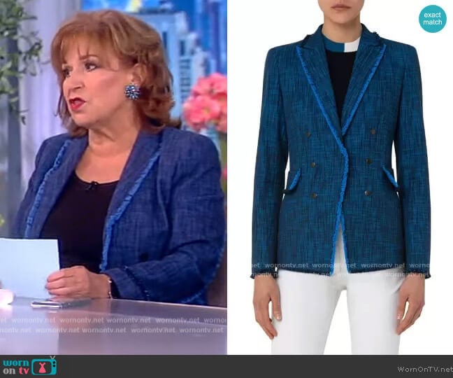 Denim Tweed Blazer worn by Joy Behar on The View