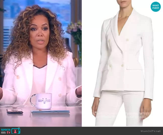 Double-Breasted Crepe Blazer by Altuzarra worn by Sunny Hostin on The View