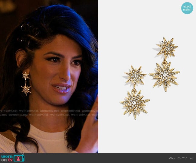 Baublebar Celestial Drops worn by Beth Ann McGann (Ayden Mayeri) on I Love That For You