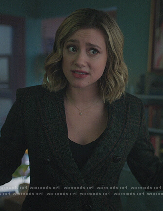 Betty's green plaid double breasted blazer on Riverdale
