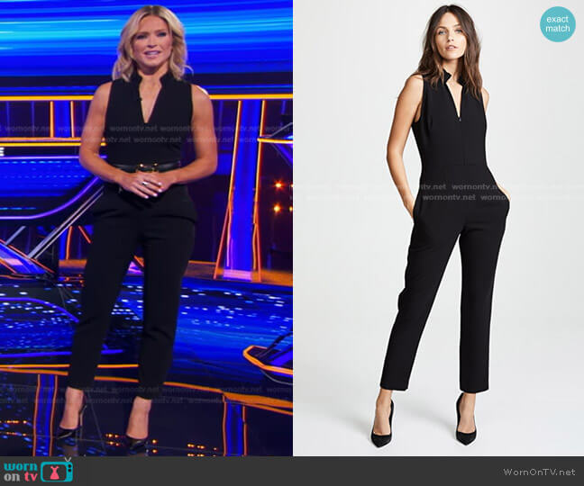 Antoinette Jumpsuit by Black Halo worn by Sara Haines  on The Chase