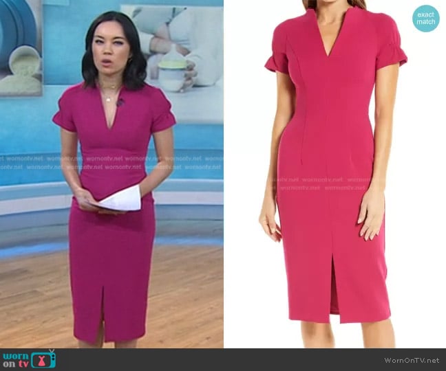 Patel Sheath Dress by Black Halo worn by Jo Ling Kent on Today