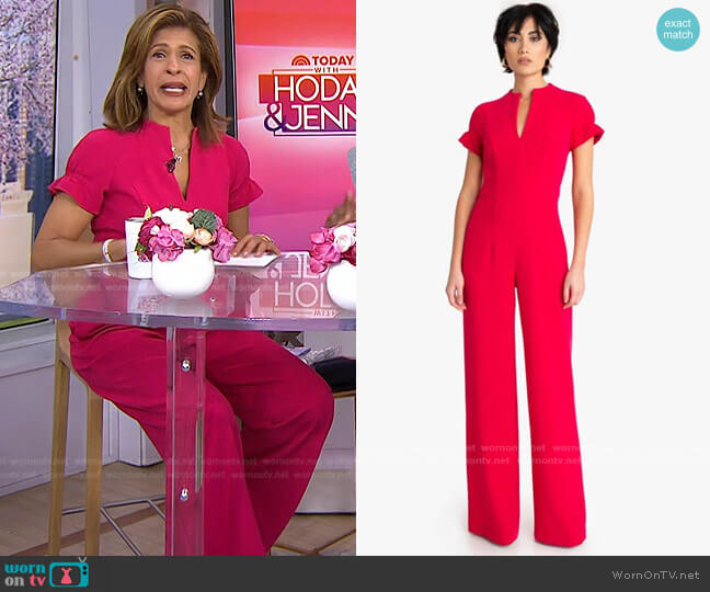Patel Jumpsuit in Snapdragon by Black Halo worn by Hoda Kotb  on Today