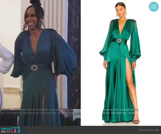 Carmen Gown by Bronx and Banco worn by Sanya Richards-Ross on The Real Housewives of Atlanta