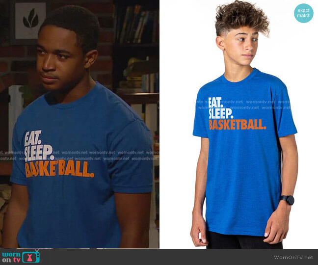 Basketball T-Shirt by Chalk Talk Sports worn by Booker Baxter (Issac Ryan Brown) on Ravens Home
