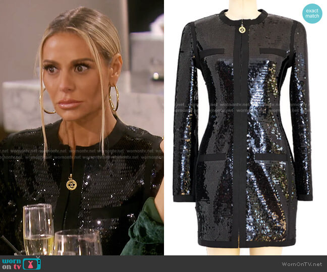 1991 Chanel Scuba Collection Dress by Chanel worn by Dorit Kemsley on The Real Housewives of Beverly Hills