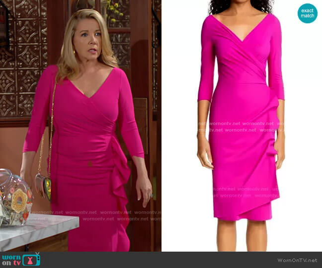 Chiara Boni La Petite Robe Florien Dress  worn by Nikki Reed Newman (Melody Thomas-Scott) on The Young and the Restless