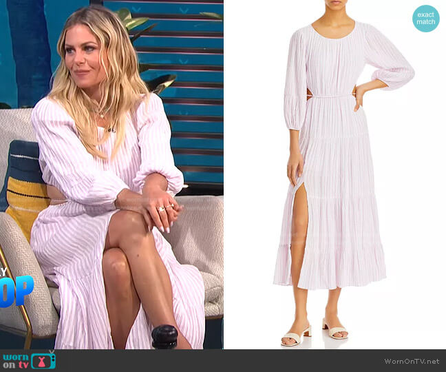 Lyle Smocked Dress by Cinq a Sept worn by Candace Cameron Bure on E! News Daily Pop