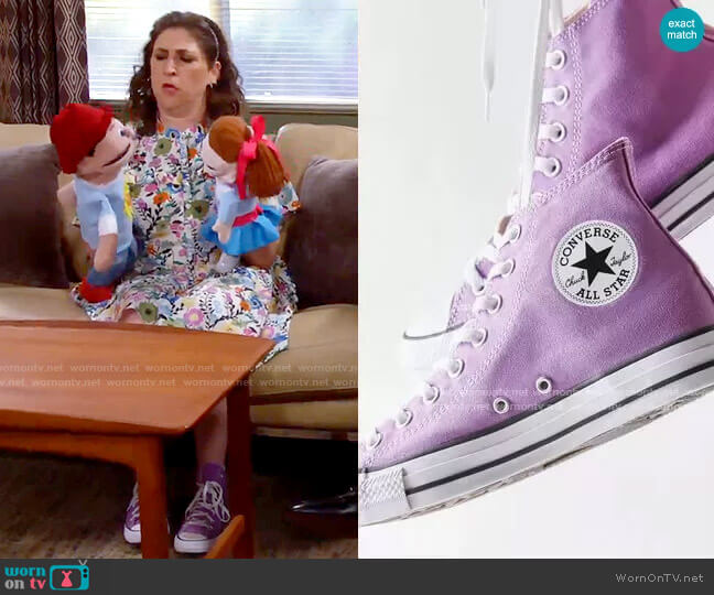 Converse Chuck Taylor All Star Color High Top Sneaker worn by Kat Silver (Mayim Bialik) on Call Me Kat