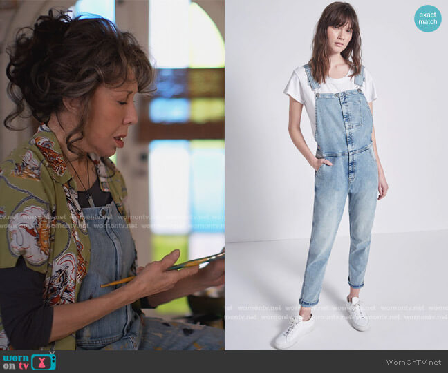 The Ranch Hand Overall by Current Elliott worn by Frankie (Lily Tomlin) on Grace & Frankie
