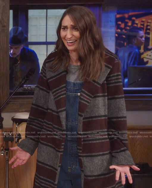 Dawn’s striped coat on Girls5eva