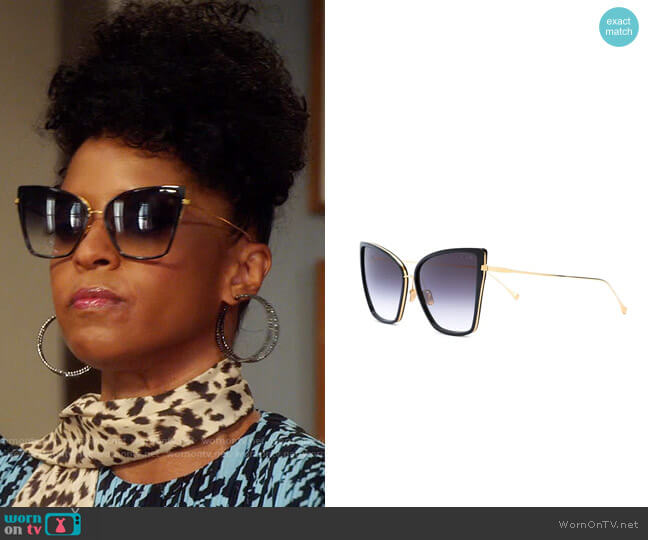 Dita Sunbird Sunglasses worn by Wickie Roy (Renée Elise Goldsberry) on Girls5eva