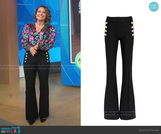 Robertson Trousers by Derek Lam 10 Crosby worn by Ginger Zee on Good Morning America