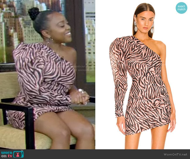 Norma Dress by Dundas x REVOLVE worn by Quinta Brunson on Live with Kelly and Ryan