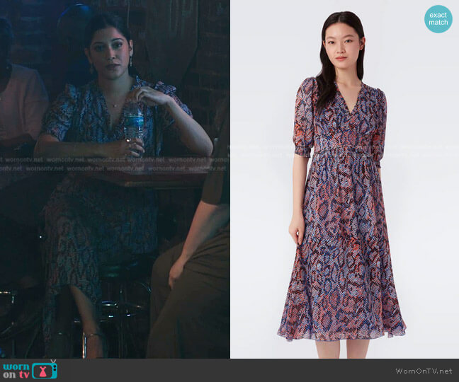 Fleur Midi Dress by Diane von Furstenberg worn by Padma (Aneesha Joshi) on The Resident