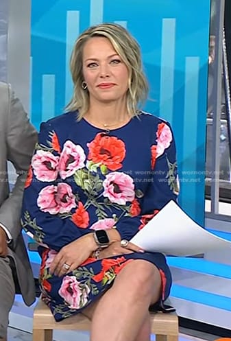 Dylan’s blue floral dress on Today