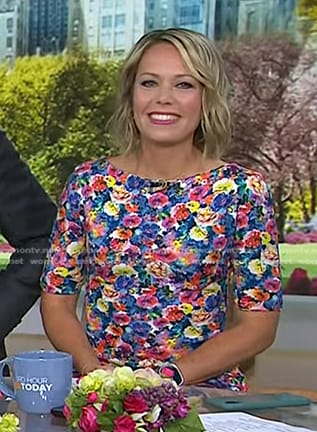 Dylan’s floral short sleeve dress on Today