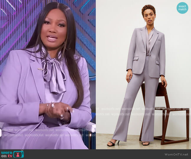 The Darcy Top by M.M. Lafleur worn by Garcelle Beauvais  on The Real
