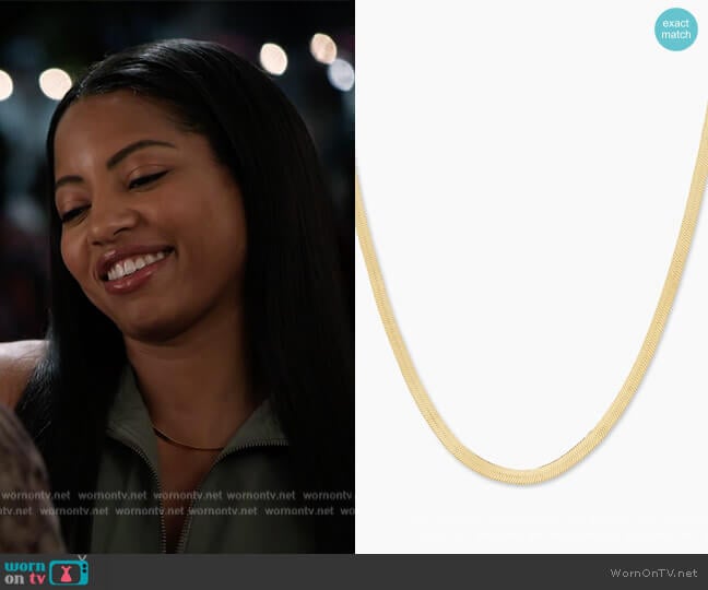 Venice Necklace by Gorjana worn by Thea (Camille Hyde) on All American Homecoming